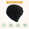 Classic Winter Knit Kids Hat Skull Cap for Toddler Boys Girls Autumn Men Women Fisherman Beanie (Black, S) view 2