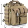 DODO DEER Camouflage Tactical Gun Range Bag Pistol Shooting Duffle Bag Cases Padded Shooting Range Bag for Firearm Accessories Storage (Tan) view 2