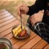 Boundless Voyage Ultralight Titanium Bowl Pan Plate Dish with Carry Bag Outdoor Camping Portable Tableware Cookware (Ti15166B (Plate-S)) view 4