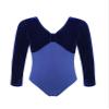 Hansber Kids Gymnastics Leotard Girls Biketards Tank Ballet Unitard One Piece Latin Dancewear Bodysuit Royal&Blue 14 view 1