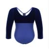 Hansber Kids Gymnastics Leotard Girls Biketards Tank Ballet Unitard One Piece Latin Dancewear Bodysuit Royal&Blue 14 view 2