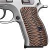 Guuun G10 CZ 75 Compact Grips Fit CZ P-01 75D PCR CZ85 Compact Sunburst Texture - Orange/Black view 1
