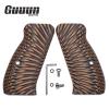 Guuun G10 CZ 75 Compact Grips Fit CZ P-01 75D PCR CZ85 Compact Sunburst Texture - Orange/Black view 2