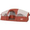 CAMPROS CP Tent-8-Person-Camping-Tents, 8 Person Waterproof Windproof Family Tent, 5 Large Mesh Windows, Double Layer, Divided Curtain for Separated Room, Portable with Carry Bag - Red view 1