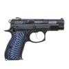 Guuun G10 CZ 75 Compact Grips Sunburst Texture fit CZ P-01 75D PCR CZ85 Compact - Blue/Black view 4