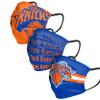 FOCO New York Knicks NBA Matchday Face Cover - Youth - 3 Pack view 1