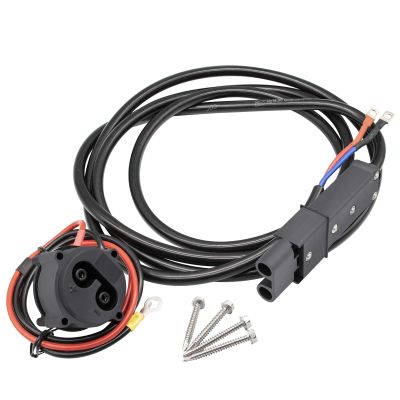 CLUBRALLY 48V MAC DC Charger Plug with 130in DC Cord Kit JR1-H235A-00+JR1-H6181-02-00 Powerwise Receptacle with Wires Applicable to Electric G19/G22