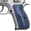 Guuun G10 Grips for CZ75 Compact fit CZ P-01 PCR CZ85 Compact Sunburst Texture - Blue/Black view 1