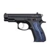 Guuun G10 Grips for CZ75 Compact fit CZ P-01 PCR CZ85 Compact Sunburst Texture - Blue/Black view 4