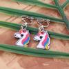 HAPPYAN Fashion Cute Unicorn Shape Clip on Earrings Charm Jewelry Accessory (Unicorn Clip-on 8#) view 3