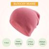 Classic Winter Knit Kids Hat Skull Cap for Toddler Boys Girls Autumn Men Women Fisherman Beanie (Deep Pink, S) view 2