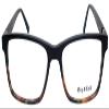 Vivid Big And Tall 17 Readers Matte Black Fade Tortoise Brown 58mm +2.00 Power view 3