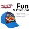 DC Comics Boys' Super Hero Baseball Cap - 3D Superman, Batman, Justice League Hat (2T-7), Size 4-7 Years, Justice League Blue view 3