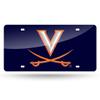 NCAA Virginia Cavaliers Laser Inlaid Metal License Plate Tag view 1
