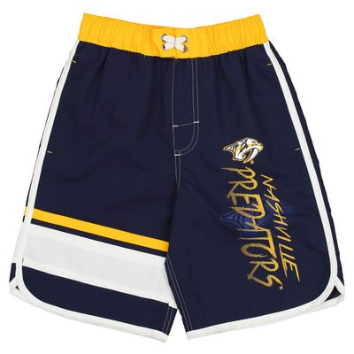 Outerstuff NHL Big Boys Youth (8-20) Swim Shorts, Nashville Predators Large (14-16) Navy