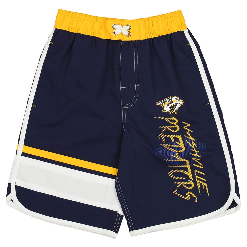 Outerstuff NHL Big Boys Youth (8-20) Swim Shorts, Nashville Predators Large (14-16) Navy