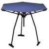 Zenithen Indoor Outdoor Portable Foldable High Tension Metal Framed Fabric Table for Camping, Backyard Parties, Outdoor Activities, Sporting Events, and Vacation, Dark Blue (Pack of 1) view 1