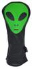 ReadyGOLF Green Alien Embroidered Driver Headcover view 1