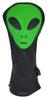 ReadyGOLF Green Alien Embroidered Driver Headcover view 2