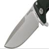 Lion Steel SR22A Sleipner Frame Lock Folding Pocket Knife - Machined Aluminum Handle, IKBS Ball Bearing System, Dual Carry Clip (Black Handle, Satin Blade) view 2