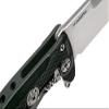Lion Steel SR22A Sleipner Frame Lock Folding Pocket Knife - Machined Aluminum Handle, IKBS Ball Bearing System, Dual Carry Clip (Black Handle, Satin Blade) view 3