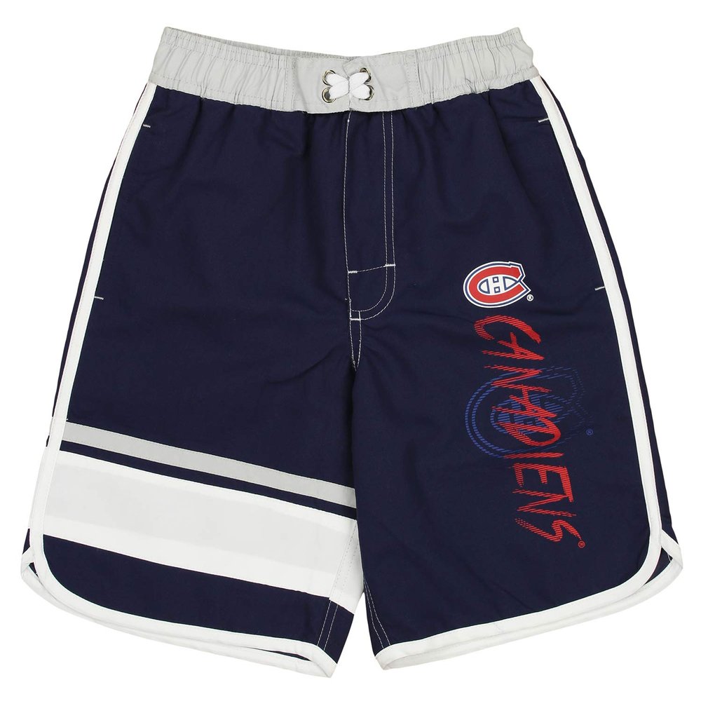 Outerstuff NHL Big Boys Youth (8-20) Swim Shorts, Montreal Canadiens Large (14-16) Navy