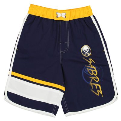 Outerstuff NHL Big Boys Youth (8-20) Swim Shorts, Buffalo Sabres Medium (10-12) Navy