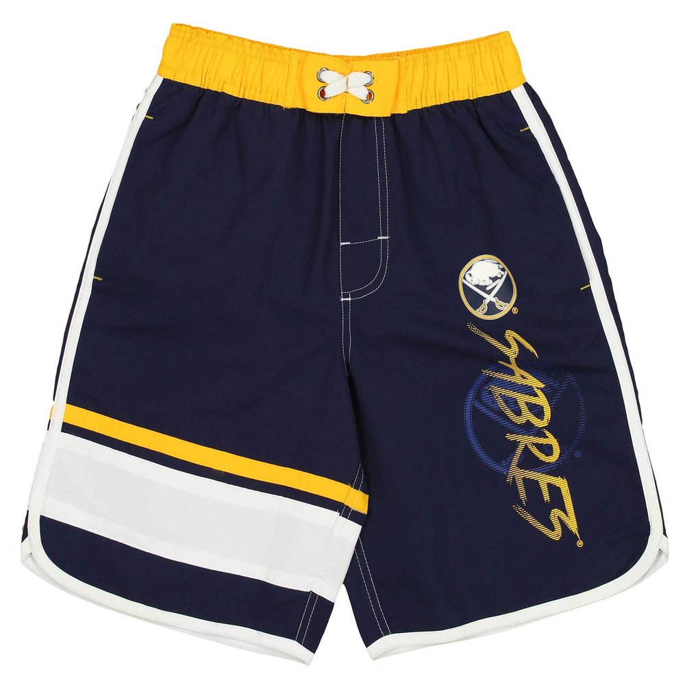 Outerstuff NHL Big Boys Youth (8-20) Swim Shorts, Buffalo Sabres Medium (10-12) Navy