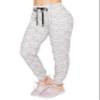 ALWAYS Women Soft Joggers Sweatpants - Track Cuff Pants with Pork Chop Pockets Heather Grey 3XL view 3