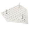 Youth Rubber Home Plate - Single Base for Little League, Babe Ruth Baseball and Softball - Great for Coaches, Gym Teachers, and Skill Camp Instructors - Includes 3 Spikes for Anchoring into Dirt view 2