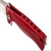 Lion Steel SR22A Sleipner Frame Lock Folding Pocket Knife - Machined Aluminum Handle, IKBS Ball Bearing System, Dual Carry Clip (Red Handle, Satin Blade), one Size view 4