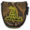 ReadyGOLF Don't Tread On Me Embroidered Putter Cover - Mallet view 3