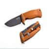 Lion Steel SR22A Sleipner Frame Lock Folding Pocket Knife - Machined Aluminum Handle, IKBS Ball Bearing System, Dual Carry Clip (Orange Handle, Black Blade), one Size view 1