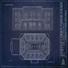 Ballpark Blueprints Cameron Indoor Stadium Blueprint-Style Print view 1