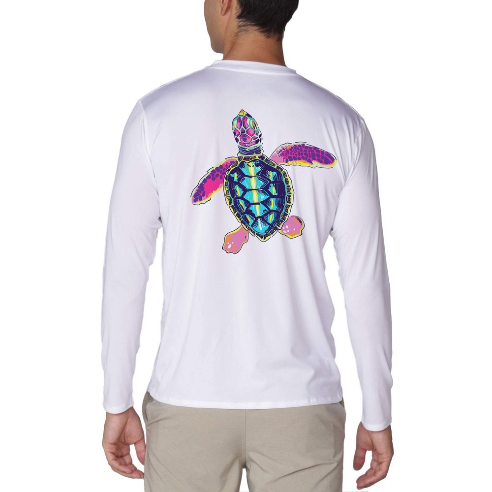 INGEAR Men's UPF50+ Long Sleeve UV Sun Protection Shirts Quick Dry Outdoor Shirt for Fishing (Turtle Pink, Medium)