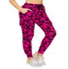 ALWAYS Tie Dye Cargo Jogger Sweatpants - Women's Buttery Soft Cozy Comfy Casual Pocket Pants 7238 Pink XL view 1