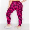 ALWAYS Tie Dye Cargo Jogger Sweatpants - Women's Buttery Soft Cozy Comfy Casual Pocket Pants 7238 Pink XL view 2
