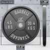 Synergee Standard Metal Weight Plates 45 lb Pair. 2 Opening for Bodybuilding, Olympic & Power lifting workouts. Classic Old School Metal Weighted Plates. view 3