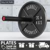 Synergee Standard Metal Weight Plates 45 lb Pair. 2 Opening for Bodybuilding, Olympic & Power lifting workouts. Classic Old School Metal Weighted Plates. view 4