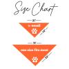 Be Kind I'm Blind Dog Bandana | 100% Adjustable Cotton Triangle | Made in USA | Blind | Impaired | Vision Loss Accessory | Warning | Orange, One Size (352) view 3