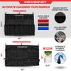 PowerNet Ultimate Coaching Team Bundle, Dugout Organizer for Baseball & Softball, Team Equipment Organizer, Hanging Bat Bag & Baseball Glove Helmet Holder, Dry Erase Magnetic Lineup Board (Black) view 3