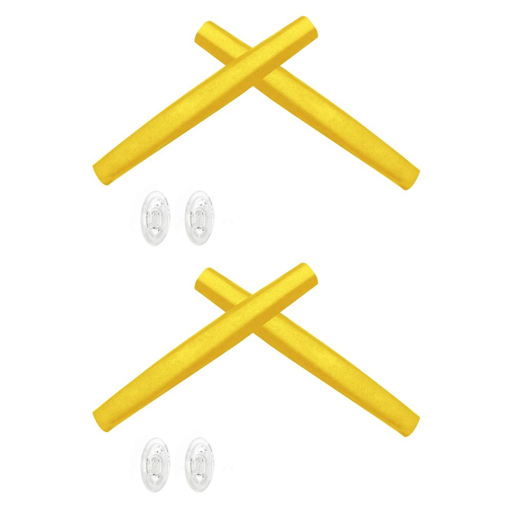 2 Pair Yellow Replacement Earsocks & Nosepieces Kits for Oakley Probation OO4041