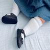 American Trends Baby Knee High Socks Tube Long Stockings for Girls Boys Newborn Infants Toddlers Ruffled Uniform Socks White 12-36 Months view 2