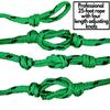 Wakesurf Rope with Handle - Adjustable 25 Foot Tow Rope with 10" Handle (Green) view 3