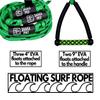 Wakesurf Rope with Handle - Adjustable 25 Foot Tow Rope with 10" Handle (Green) view 4