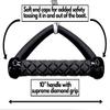 Wakesurf Rope with Handle - Adjustable 25 Foot Tow Rope with 10" Handle (White) view 2