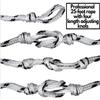 Wakesurf Rope with Handle - Adjustable 25 Foot Tow Rope with 10" Handle (White) view 3