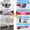 LOL-FUN Scooter for Kids Ages 3-5 Years Old Boy Girl with 3 Wheels, Extra-Wide Childrens Foldable Kick Scooter Kids Ages 6-12 Toddler with 4 Adjustable Height and Lean-to-Steer - Pink view 4