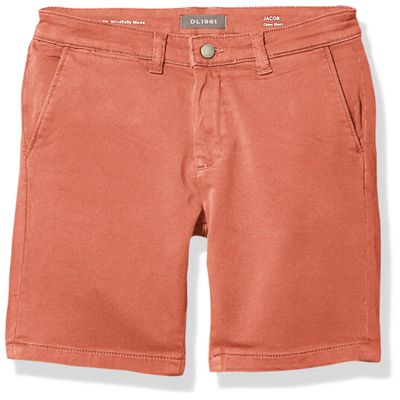 DL1961 Boys' Big Jacob Chino Short, Baja Red, 12