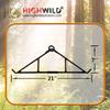 Highwild Game Hanging Gambrel & Hoist Kit with Pulleys & Rope - 700 lbs - 3 Pack view 2